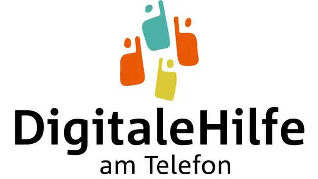 Logo: "Digitale Hilfe am Telefon"