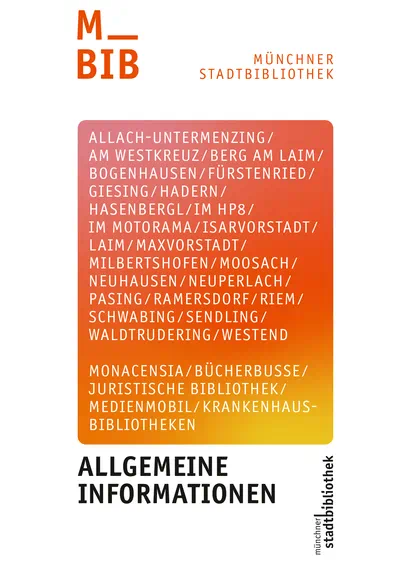 Infoflyer der Münchner Stadtbibliothek
